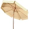 GIANTEX 3 m parasols voor buiten, 2-in-1, kantelbaar, afsluitbaar, 8 lamellen, 48 mm, met zonneklep voor regen en zon…