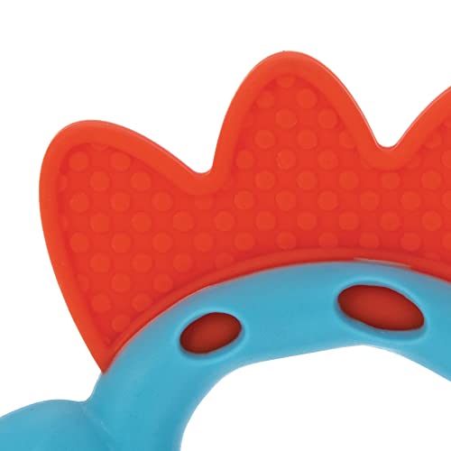 Nuby Geo Zoos Massaging Teether - Baby Teething Toy - Soft Bpa-Free Easy Grip - 3+ Months - Dino #TOP7
