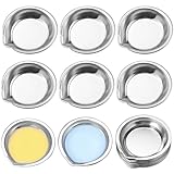Unvtap Edelstahl Farbschale Mischpalette 12Pcs Einfache Praktische Farbpalette, Metallfarbe Palette Malen Malpalette, Aquarell Farbe Mischpalette für Home Store