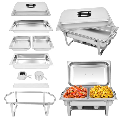Chafing Dishes Buffet Set [2/4 Pack] Commercial Catering Food Warmers