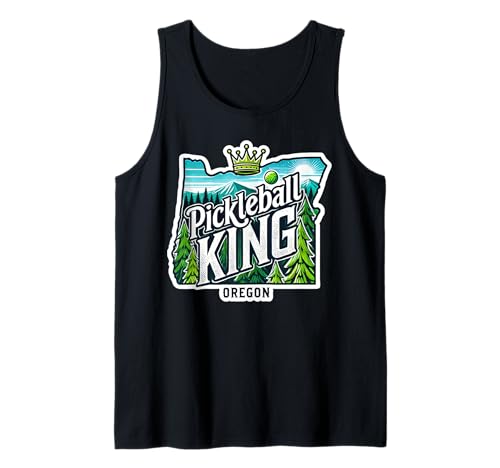 Oregon Pickleball King Beaver State Court Champion Design Camiseta sin Mangas
