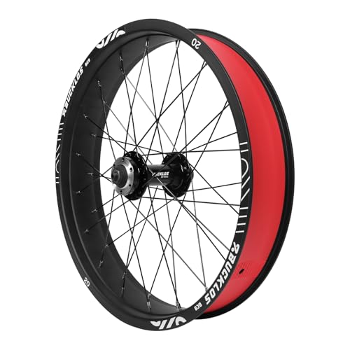 AEYINO 20x 4,0 Zoll Fat Tire Fahrradrad Vorderrad Mountainbike Felge 135 mm Nabe 9 mm Schnellspanner Laufradsatz Aluminiumlegierung Scheibenbremse 36 14G Speichen für MTB Ebike Beach Snow Cruiser