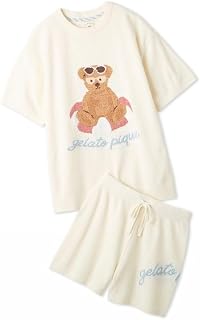 gelato pique【ONLINE限定】夏季熊提花套头衫&商标提花短裤套装PWNT262068 女士