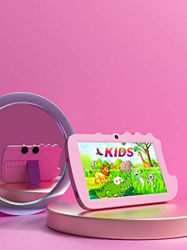 Kids Tablet, Toddler Tablet, 7" Tableta for Boys Girls, 32GB Android 11 Tablet, WiFi Dual Camera Safety Eye Protection Screen, Parental Control APP, Latest Model Kid Tablets (Pink) 3 41QKDezntfL. AC