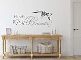 GRAZDesign Wandtattoo Herzlich Willkommen, Spruch für Flur, Eingang / 69x30cm / 070 schwarz