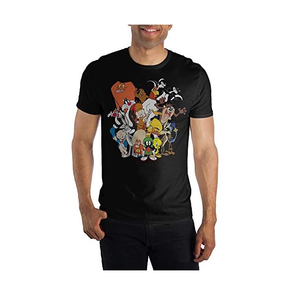 Looney Tunes Group Black T-Shirt