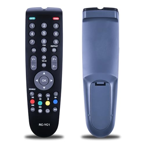 CLVIZCXOM Mando a distancia para TV compatible con GRUNDIG RC-GD1 RC-23 RC-Y1 RC-YC1 32VLE4304BF 22XLE3220BA 32GLX4000 32VLE4300BA 32XLC3200BA 32GLX2500 32GLX2600 32GLX2600 32 XX-Large C32 20BA