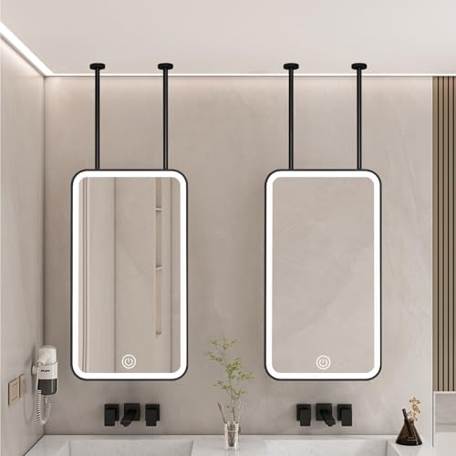 Miroir de plafond en métal haut de gamme et son éclairage LED modulable - 7