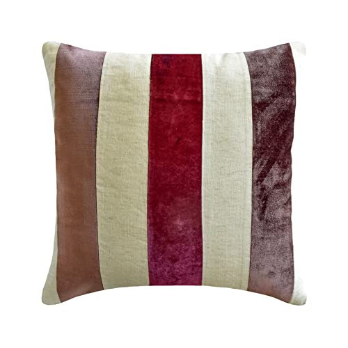 Fabric Mart Direct Pillow Cover, Berry 22"x22" (55x55 cm) Throw