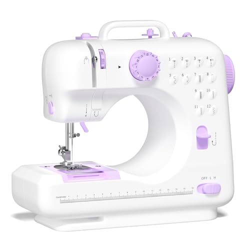 Verdanika Beginner Sewing Machine, 12 Built-in Stitches with Foot...