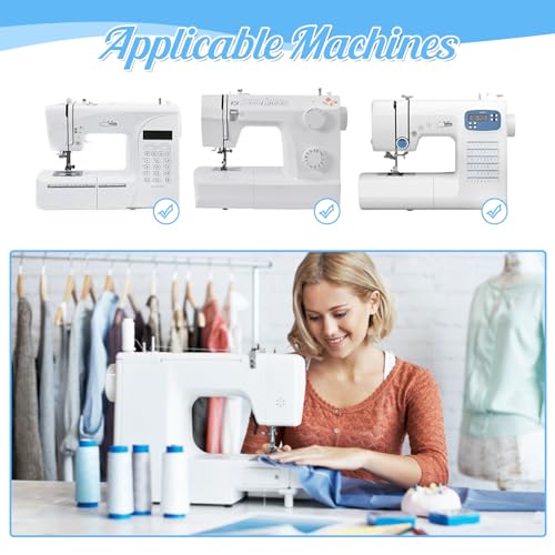 Miniatura 6 de Set De 6 Prensatelas De Acero Inoxidable Para Máquina De Coser - Dobladillos Y Bordes Precisos - Compatible Con Brother Singer Janome Toyota