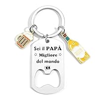 KJKJKJ Regalo Papa Regalo Papà Portachiavi del Papà Regalo della festa del Papà Regalo Papa Compleanno del Papà Festa Del Papà Idee Regalo Festa Del Papa Portachiavi (3)