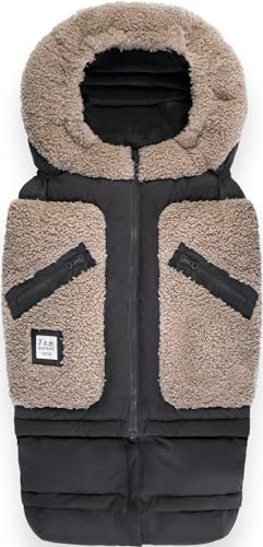 Image of 7AM Enfant Stroller Blanket 212 - Adjustable Baby Car Seat Zipped Blanket for Babies Winter, Unisex Multi Purpose Fleece Lined Warm Hooded Toddler Footmuff Water Repellent | (6M - 4T)
