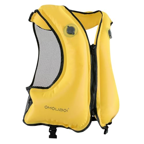 FORWEWAY Swimming Jacket Snorkeling Vest Inflatable Jacket B