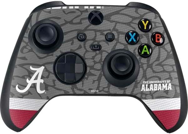 Vista 55 de Skinit Decal Gaming Skin Compatible with Xbox Series X Bundle - Officially Licensed University of Alabama Roll Tide Roll Design