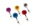 Swingline GBC Retractable Badge Reel, Translucent Primary Color Assortment, 5 Pack (37472)