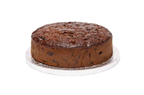 Bizzibeans Gluten Free Christmas Fruitcake – Luxurious & Moist Boiled Fruit Cake with Tasty Brandy-Soaked Fruit (No Icing) for Xmas – Vegetarian & Dairy Free – Serves 20 – Round, 8”, Approx 1.4KG