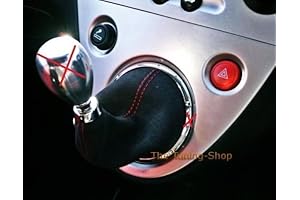 Honda EP3 Shift Stick Gaiter by Tuning Shop: Black Alcantara Suede Perfection