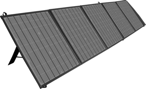 Solter Panel Solar PS-100 – 100W Plegable y Ultraligero – Alta Eficiencia Monocristalina – Compatible con Generadores Astro 600, 1200 y 2200 – Salidas USB QC3.0, Type-C y USB-A