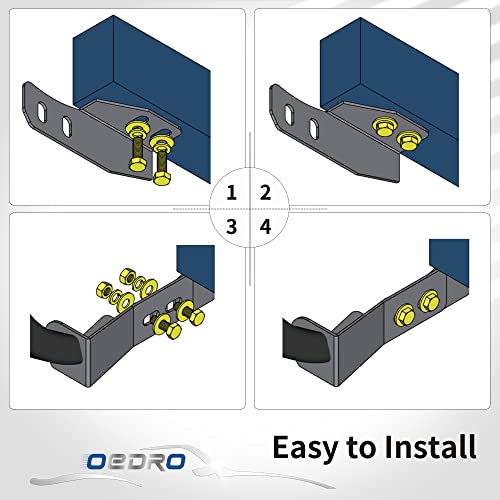 Oedro Paintable Bull Bar Fits 2007-2021 Toyota Tundra, Truck Brush Guard, Front Bumper Push Bar W/Grille Skid Plate Light Mount #TOP3
