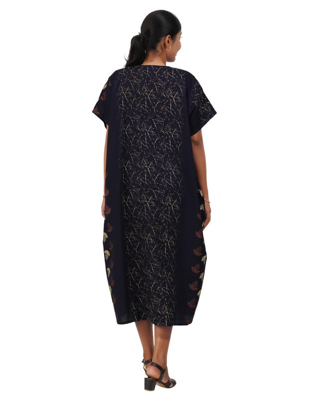 Image of MENMAII Women's [Free Size] Full Open /Front Buttoned [a Kind of Adaptive Clothing] Multipurpose Nighty for Maternity /Pregnancy /Elderly /Patient /Feeding /Hospital Purpose Nighty
