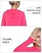 Somaibo Girls Rash Guard Shirts Boys Long Sleeve Quick Dry Swim Shirts UPF 50+ Sun Protection Hoodie for Kids 13-14 Years Rose