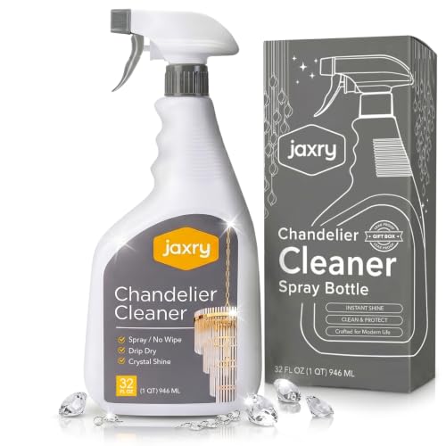 Jaxry Professional Crystal Chandelier Cleaner Drip Dry Spray No Wipe 32 oz