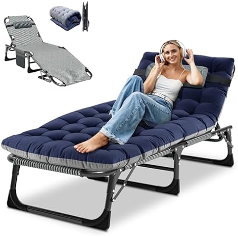 DoCred Folding Chaise Lounge Chair Cover