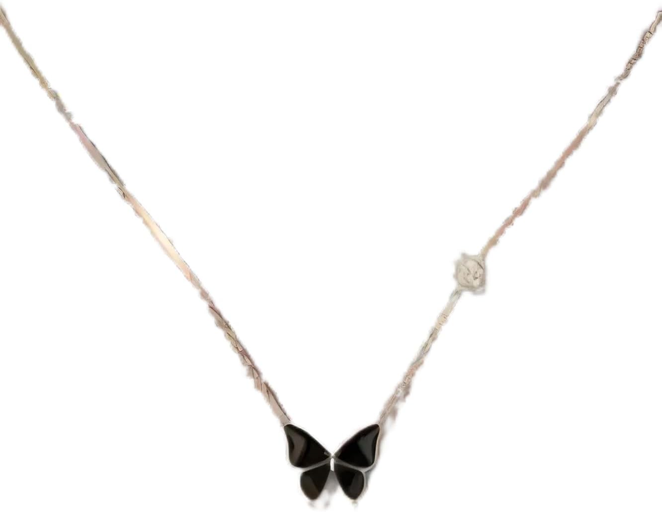 Necklaces Butterfly Pendant Necklace Control Color Change