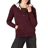 Amazon Essentials Women's Sherpa Lined Full-Zip Hoodie, Burgundy, X-Small Amazon Essentials Women's Sherpa Lined Full-Zip Hoodie, Burgundy, X-Small