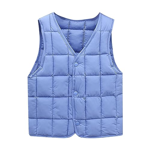 sfdgfhyf Toddler Boys Girls Down Vest Autumn/Winter Front Outerwear Quilted Lightweight Down Winter Clothes