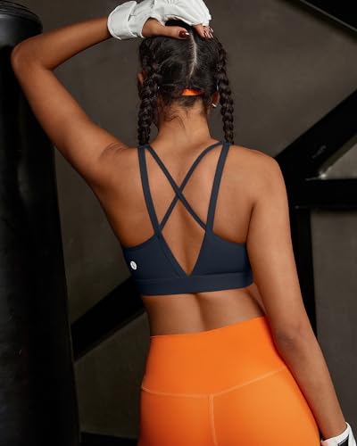 Image of RUNNING GIRL High Impact Sports Bras for Women, High Support Running Sports Bra Moulded Cup Strappy Sports Bras