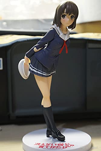 How To Raise Her Dull Megumi Kato (7.4In/19Cm) Standing Posture Student Uniform Beautiful Girl Series Hands Behind Pvc Boxed Cartoon Character Model/Statue Action Figure Collectibles/Gifts/Deco #TOP5
