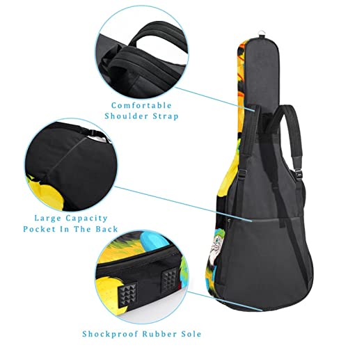 Macaws and Toucans Housse de transport imperméable en tissu Oxford pour guitare avec bandoulière réglable - Les Beatles, Paul McCartney, John Lennon, RIngo Starr, George Harrison Macaws and Toucans Housse de transport imperméable en tissu Oxford pour guitare avec bandoulière réglable – Image 4