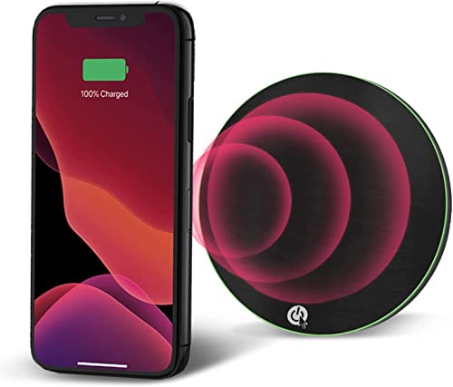 Cargador Inalámbrico, Carga rapido De 15W, con Cable USB-C, La Base De Carga Ideal para Tu Smartphone, Huawei, iPhone, Xiaomi, AirPods Cover