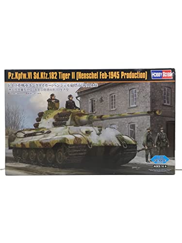 Char lourd King Tiger Henschel Hobby Boss avec détails de tourelle dernière étape authentiques