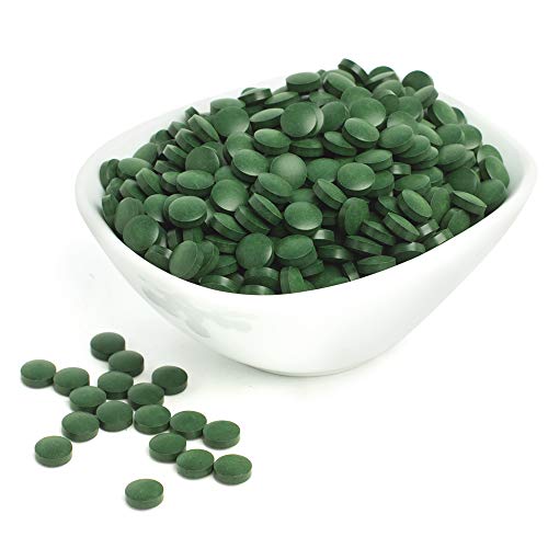 Sunfood Raw Spirulina Chlorella Tablets | 50/50 Blend | Chlorophyll Rich | Broken Cell Wall | Blue Green Algae Superfood | Organic Non Gmo | Natural Vegan Protein | 100% Pure | 4 Oz Bag| 456 Tablets #TOP3