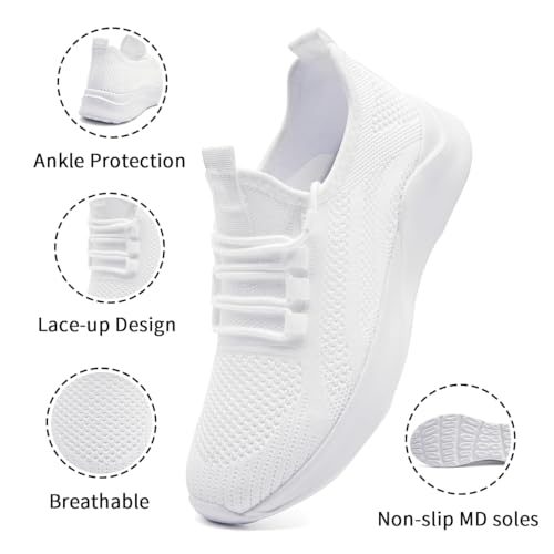 Image of Womens Running Shoes Lightweight Comfortable Walking Fashion Gym Sneakers Non Slip Workout Tennis Shoes
