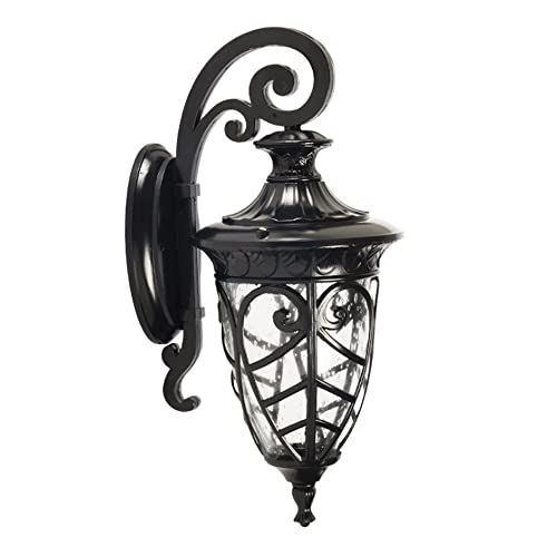 Lumière murale rétro vintage en métal noble pour façade de villa
