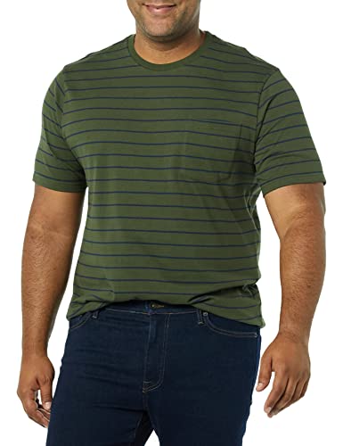 Image of Amazon Essentials Men's Short-Sleeve Crewneck Pocket T-Shirts, Pack of 2
