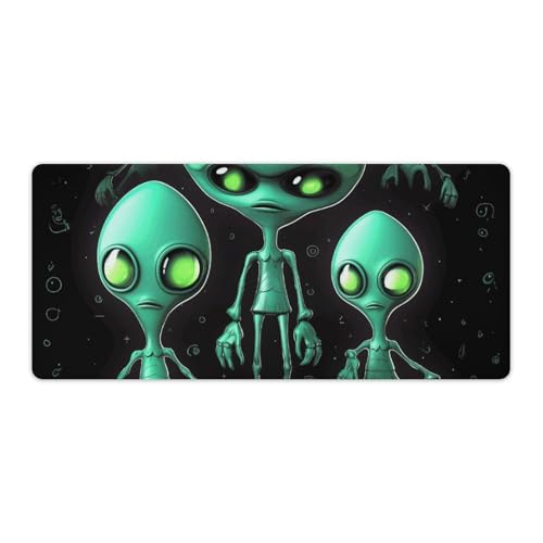 Tapis de souris de jeu extraterrestres grand format pour bureau gamer