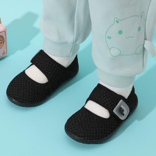JOINFREE Toddler Shoes Boys Girls Walking Lightweight Wide Barefoot Slip On Sneakers Mary Jane School Shoe Breathable Flexible2