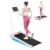 Tapis de Course 4 en 1 Pliable avec Pente 7% – Tapis de Marche Électrique 8 km/h, Mot...