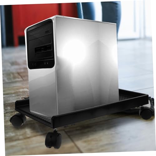 Soporte móvil para torre de computadora Uonlytech, resistente, con ruedas y altura ajustable, para PC de escritorio, uso doméstico y de oficina miniatura 6