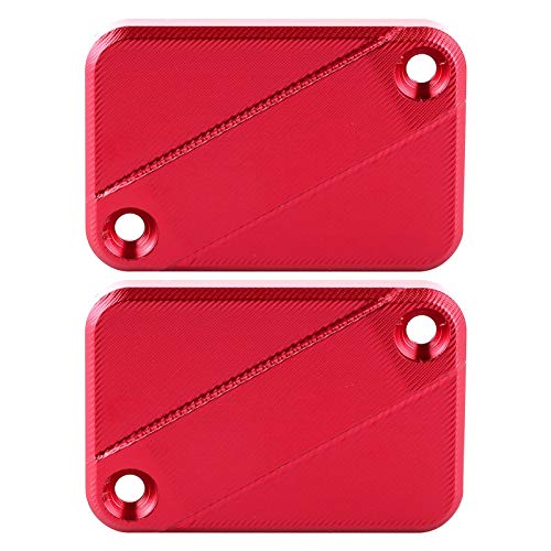 2 St¨¹ck Vorderradbremsfl¨¹ssigkeitsbeh?lterdeckel Aluminiumlegierungsabdeckung Ersatz Passend Tricity 125 155(red)