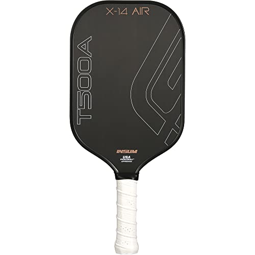 Insum T500A Pickleball Paddles - Usapa Approved Pickleball Paddles, Carbon Friction Surface For Maximum Spin (X14 Air) #TOP7