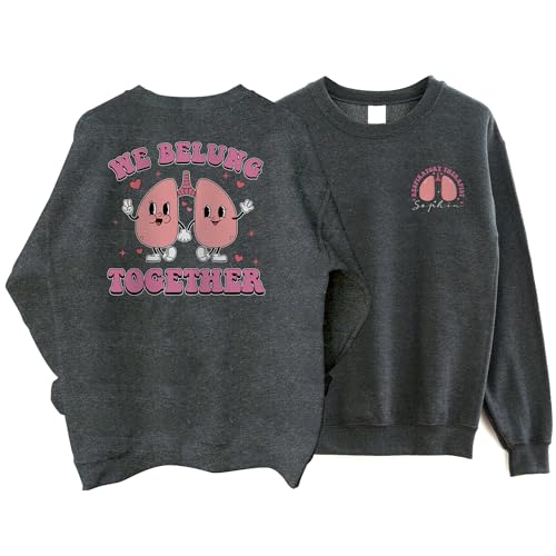 Personalized Respiratory Therapist Valentine Sweatshirt, We Belung Together Shirt, Nurse Valentine's Day Sweater