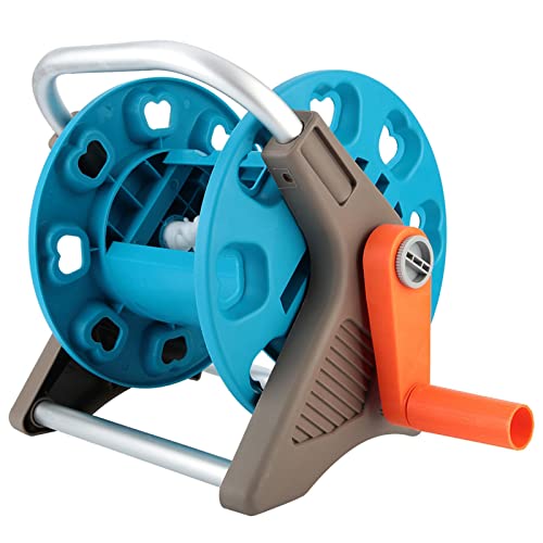 Kelepu Water Hose Reel Hold Up To 65 Ft Of 3/5’’Hose Reel Cart g1/2 Water Pipe Garden Hose Reel Cart Garden Watering Trolley Reel Hose Rack Storage Holder Rack For Garden Irrigation Car Washing
