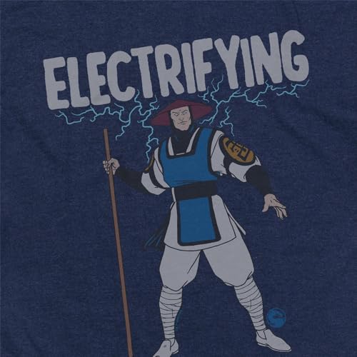 Popfunk Official Mortal Kombat Klassic Raiden I'm Electric Adult Unisex Classic Ring-Spun T-Shirt3