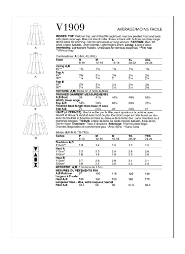 Vogue Patterns Paper Pattern, One Size S-M-L-XXL-XXL, Multicolor - Image 2